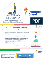 Material Pedagógico Historia Primero Básico Del 08 Al 19 de Marzo Instituto Claret de Temuco