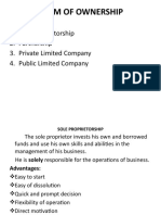 FORM OF OWNERSHIP Unit 3