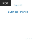 Assignment 1 BFinance