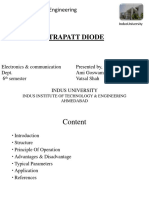 Trapatt Diode: Subject: Microwave Engineering