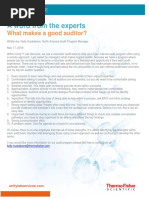 A Word From The Experts: What Makes A Good Auditor?