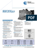 Diesel Powered Generating Sets 250 KW - 340 KW 50 HZ NT855 Series Engines