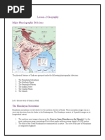 Geography - 2 Physical Divisions