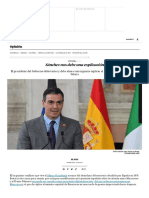 Sánchez Nos Debe Una Explicación - Opinión - EL PAÍS