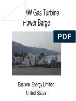 100 MW Gas Turbine Power Barge: Eastern Energy Limited United States