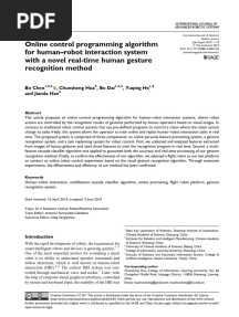 Online Control Programming Algorithm For Human-Rob