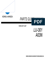 Parts Guide Manual: LU-301 A03N