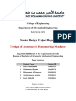 Design of Automated Hammering Machine Report