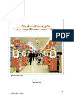 Marketing Report With Reference To Sainsbury's