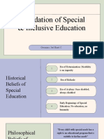 Foundation of Special & Inclusive Education