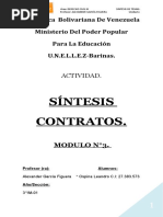 Actividad (Sintesis) de Derecho Civil Iii (Modulo Nº3)