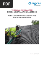 AGRU Concrete Protective Liner - CPL (Cast-in-Situ Installation)