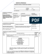 Sesion Clasificamos Los Alimentos Segun La Funcion Que Cumplen