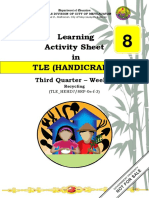 Tle (Handicraft) : Learning Activity Sheet in