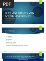 Free and Bound Morphemes