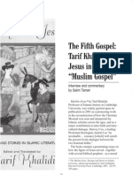 The Fifth Gospel: Tarif Khalidi On Jesus in The "Muslim Gospel"