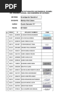 Asistencia Io I-Segundo Parcial