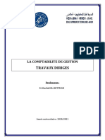 Travaux Diriges Comptabilite de Gestion Elbettioui 2020-2021