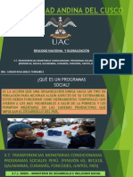 3.7. Transferencias Monetarias Condicionadas. Programas Sociales Perú. (Pensión 65, Beca18, QaliWarma, Cunamás, Foncodes, Juntos, País)