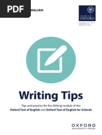 Writing Tips: Tips and Practice For The Writing Module of The