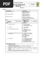 Plan de Mejoramientode Ciencias Naturales Biologia Grado 11 2022