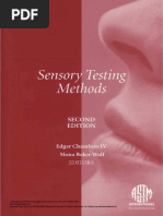 Astm-Manual On Sensory Testing Methods