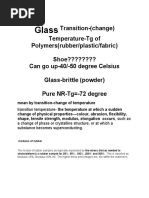 Glass Transition Temperature of Polymers