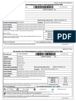 Tax Invoice Cum Acknowledgement Receipt of PAN Application (Form 49A)