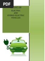 Report On Electric AND Hybrid Electric Vehicles