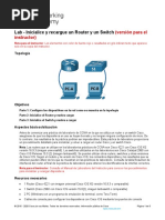 Lab - Initialize and Reload A Router and Switch - ILM