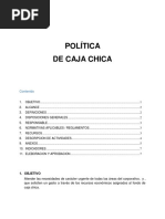 Politica de Caja Chica