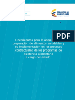 Herramienta 03. Lineamiento para La Adquisicion y Preparacion de Alimentos Saludables en PAA