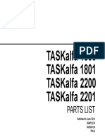 Taskalfa 1800 Taskalfa 1801 Taskalfa 2200 Taskalfa 2201: Parts List