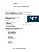 Of UN SMA 2008: Question: 1 To 5 Directions