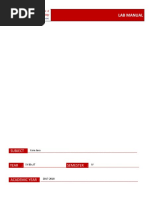 LAB MANUAL Core Java