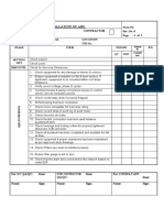 Installation Check Sheet For Ahu Fahu