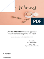 CU-Sil Dentures - A Novel Approach To Conserve