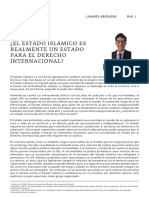 ¿El Estado Islámico Es Realmente Un Estado para El Derecho Internacional?