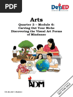 Arts 7 - Q3 - M6 - Carving Out Your Niche Architectures, Sculptures, and Everyday Objects of Mindanao