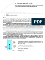 Paper Chromatography Model and Practical Lab