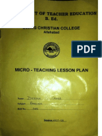 Micro Teaching Lesson Plan English