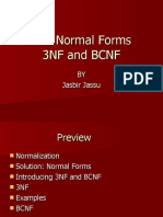 The Normal Forms 3NF and BCNF