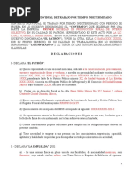 Contrato Individual de Trabajo Por Tiempo Indeterminado