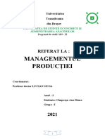 Managementul Producție