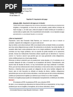 Imputacion Del Pago - Pago Con Subrogacion - Dacion de Pago - Pago Indebido