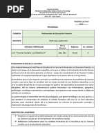 Programa Ciencias Sociales y Su Didactica Ii 2022