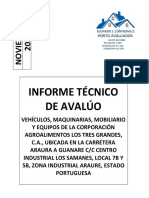 Informe de Avalúo Vehiculos Maquinaria Mobiliario y Equipos Los 3 Grandes