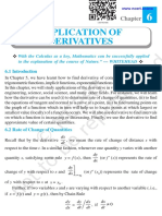 Application of Derivatives