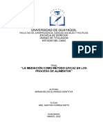 Tesis Sobre Mediación Eficaz en Pensiones de Alimentos - UG Ecuador