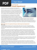 Occupational Therapy Services For Persons With Visual Impairment